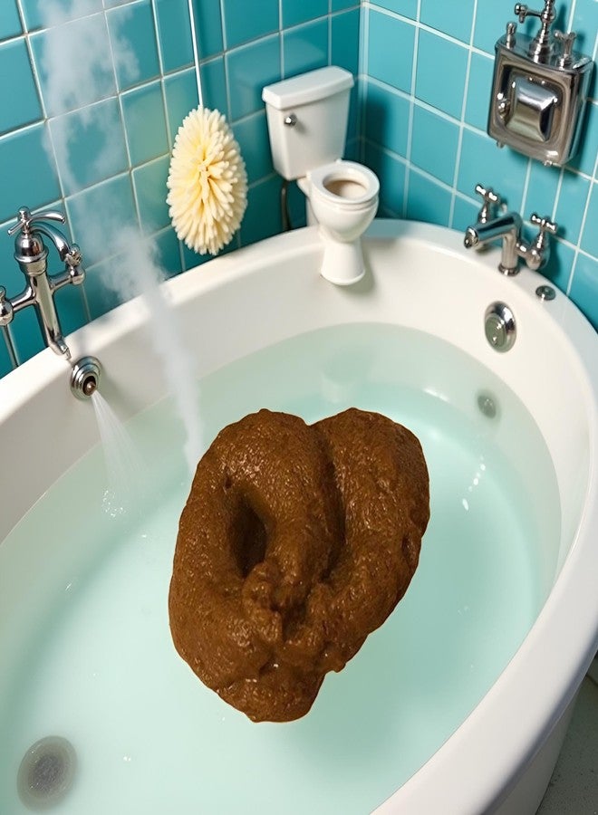 Qintreesify Fake Poopy Toy, Brown Realistic Fake Poop, Novelty Floating Fake Poop Toys for April Fools' Day Prank, Poopy Games, Perfect Gag Gift - Image 3